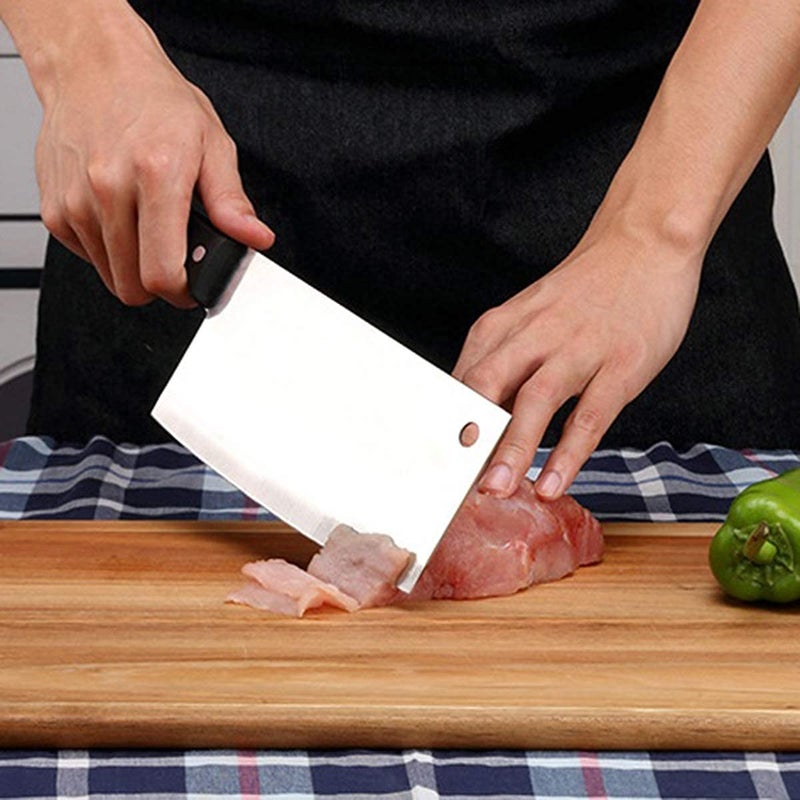 Kitory Cleaver Knife - German Steel Chopper Slicer - Super Sharp Full Tang Chinese Chef's Knife, Kitchen 2023 Gifts For Women and Men - Image 4
